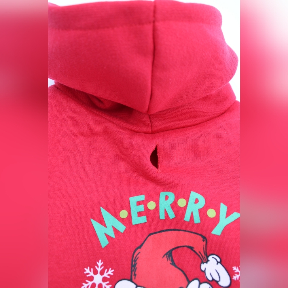 Grinch Merry Grinchmas Holiday Pet Hoodie – Medium - Picture 4 of 6
